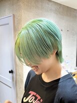 ブロッサム 池袋店(Blossom) ショートカット/グリーン/デザインカラー/池袋