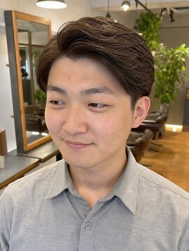 ノエルヘアー(Noel hair) メンズビジネス七三分けサイドパート好印象アップバング