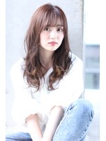 ガランテ(Galante)&nbsp;【Galante渡辺】ナミウェーブシースルーバングピンクべージュ