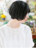★艶カラー前下がり濡れ髪切りっぱなしグラボブ20代30代40代★7