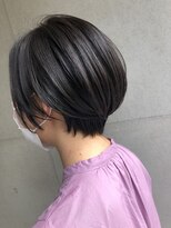 セピアージュ サンク(hair beauty clinic salon Sepiage cinq) デザインカラ-×切りっぱなしボブ×オン眉×ひし形シルエット