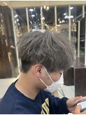 【横顔が決まるスタイル】くすみグレージュ×王道マッシュ