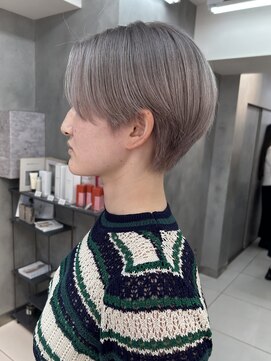 ヴェイン 渋谷(vain) 大人かわいいハイトーンショート　ハンサムショート