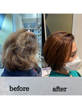 オウンバイジゼル(own by GiseL) 髪質改善　酸性ストレート　縮毛矯正