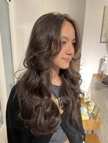 ハク アトリエ(HaKU atelier)&nbsp;暗髪ロングレイヤーウルフウェーブパーマ