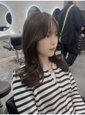 くびれミディアム/韓国ヘア/オリーブグレージュ【佐藤詩門】