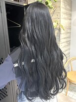 ヲタク(wotaku.)&nbsp;暗髪ワンカラーブルーブラックダークグレーくすみ透明感カラー