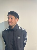 ルーメン 岐阜(ROOO MEN)&nbsp;メンズカットツーブロックナチュラルアップバングショート