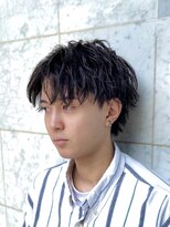 リンダ(LYNDA)&nbsp;センターパートショート/ダークアッシュ/アッシュブラック