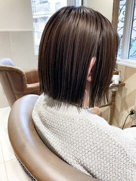 バブ バイネオリーブ(Bab by neolive) ナチュラルハイライトボブ/ハイライト/白髪ぼかし/ミニボブ/夏