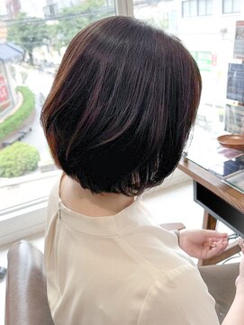 バブ バイネオリーブ(Bab by neolive) 大人のショートボブ/オリーブベージュ/透明感/ミセスヘア/ボブ