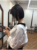 【大人女性】細めコントラストハイライト/フィットボブ