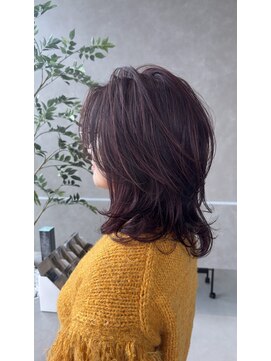 ニジュウサンド ナダーン(23° NADAUN) ハイライト&ローライトmixワインレッド【ボルドー】