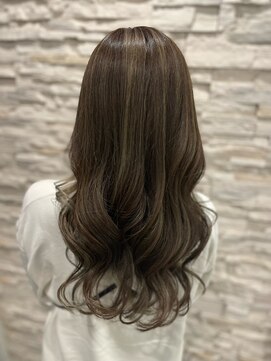 トータルビューティサロン シェリ(total beauty salon cheri) グレージュハイライト×ロングレイヤー