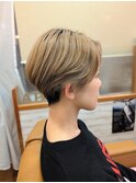 ツーブロックショートボブ