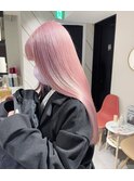 イメチェン/ワイドバング/ホワイトブロンド/外ハネボブ