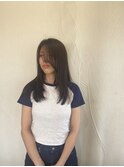 ストレートパーマでレイヤーカットが可愛い