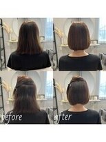 モンヘアー(mont hair)&nbsp;髪質改善トリートメント、縮毛矯正で艶髪へ