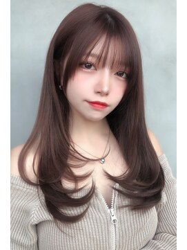 フラウ 住吉店 ふんわりシースルーバングロングレイヤー