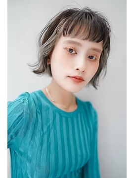 ギークス(GEEKS) 【GEEKS渋谷】オン眉ボブ/アンブレラカラー/初ブリーチ/秋カラー