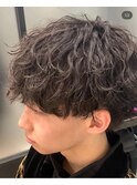 波巻きパーマ