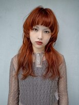 ギークス(GEEKS)&nbsp;【GEEKS渋谷】ハッシュカット/ロングウルフ/ワンブリーチ/暖色系