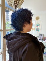 ロライマ 代官山(roraima)&nbsp;メンズスパイキーショート　ネモフィラブルー　青髪