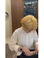 ベイス アワジ(BASE)&nbsp;ボーイッシュハイトーンパーマ