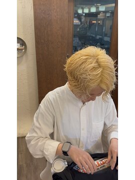 ベイス アワジ(BASE) ボーイッシュハイトーンパーマ