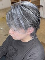 ブレイズヘアー(BLAZEhair)&nbsp;【ハイトーンハイライト】ホワイトバレイヤージュ×ブリーチ２回