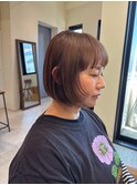 顔周りレイヤーボブ
