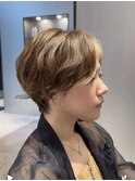 大人可愛い小顔ショートひし形ショートボブ髪質改善20代30代40代