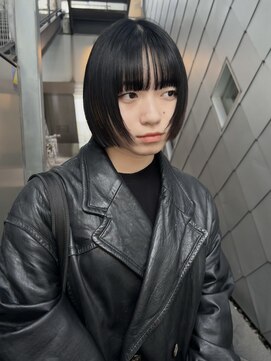 ノア(noa) シンプル黒髪ボブ