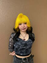 美容室ヒラトヤ 都南店&nbsp;ハイトーンカラー艶カラー暖色系カラーロングヘアヨシンモリ
