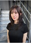 レイヤーカット・ショコラブラウン
