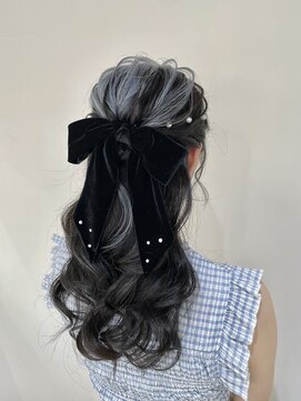 ヘアセットサロン クリアリティ(clarity) サイドまとめハーフアップ