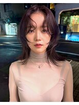 フィルムス ヨコハマ プラス(FILMS 横浜 +) ひし形レイヤーボブハッシュ/顔周り/オリーブベージュ/横浜+