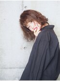 大人可愛い小顔セミディ！トレンドカラーでこなれ感MAX◎