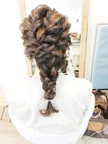 ロカット サロン(Roquat Salon)&nbsp;ロング編みおろしアレンジ【ヘアアレンジ  立川/立川南/袴】