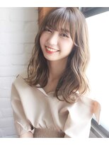 チョビー 銀座(chobii)&nbsp;道村/ことりベージュ/デジタルパーマ/シースルーバング/