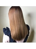 うる艶ストレート/大人かわいいヘア/うる艶髪ミルクティアッシュ