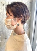 ショート コンパクトショート ベージュカラー