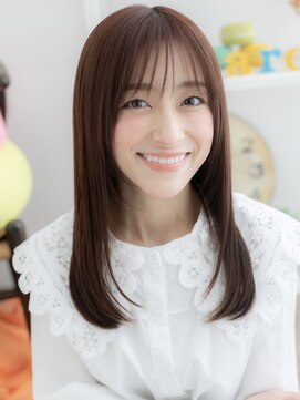 マカロン 仙台店(macaron) 【macaron】大人ミディアム×シースルーバング