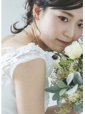 20代・30代・40代似合う小顔ヘアアレンジ♪二次会ブライダル花嫁