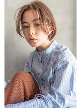 オースティン 調布アミックス(AUSTIN) 大人かわいい前髪セシルカットココアブラウンフリンジウェーブ