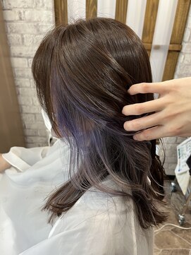 ベルポ(Bellpo) インナーカラー『ラベンダー×シルバー』