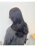 ☆韓国風ツヤ髪透明感カラーラベンダーカラー暗髪ヴァイオレット