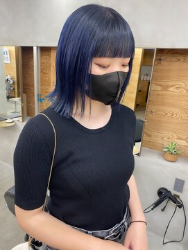 トゥコ(tuco) ネイビーブルー　ブルーカラー　ブリーチカラー