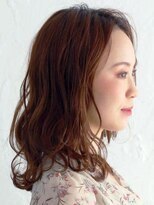 アース 川崎店(HAIR&MAKE EARTH) 女性らしい雰囲気のピンクベージュ_パーマ_ウェーブ