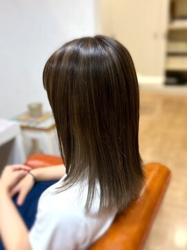 シエル 長岡市(ciel) ベージュ系バレイヤージュ フレンチカジュアル ハイライト